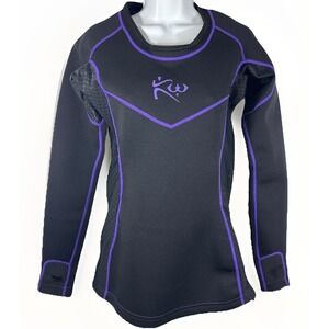 Kutting Weight Women M Sauna Shirt V3 SweatTech 1.5 Neoprene Mesh Panel Side Zip